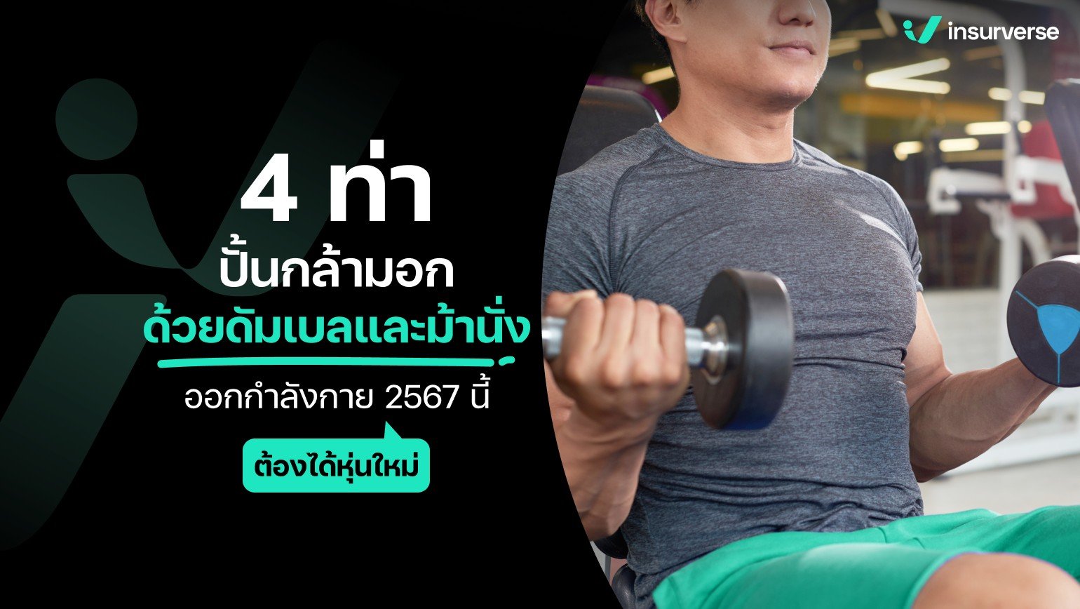 4 ท่า ปั้นกล้ามอกด้วยดัมเบลและม้านั่งออกกำลังกาย 2567 เพื่อหุ่นใหม่