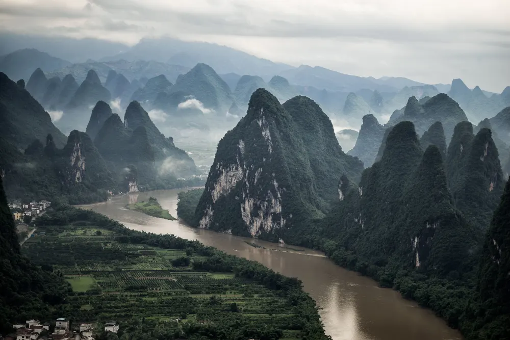 aerial-shot-of-guilin