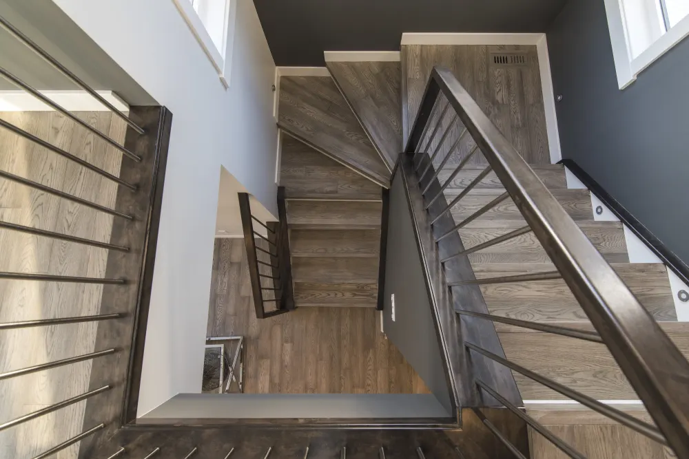 beautiful-shot-of-a-modern-house-staircase