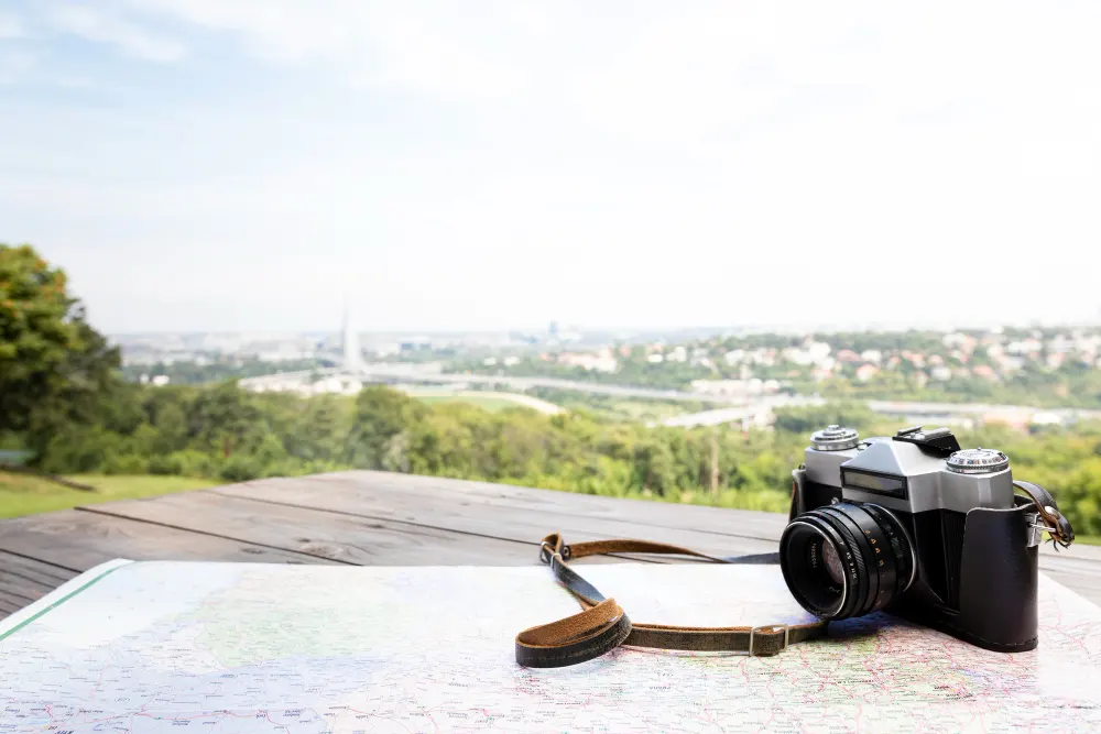 close-up-camera-with-beautiful-background