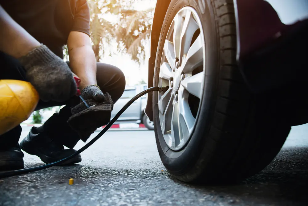 technician-is-inflate-car-tire-car-maintenance-service-transportation-safety-concept