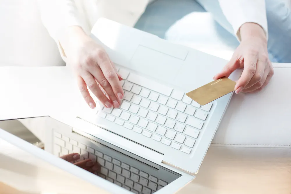 top-view-of-a-laptop-and-a-credit-card