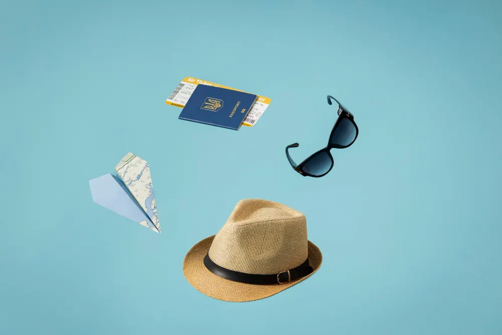 travel-concept-with-passport-and-items