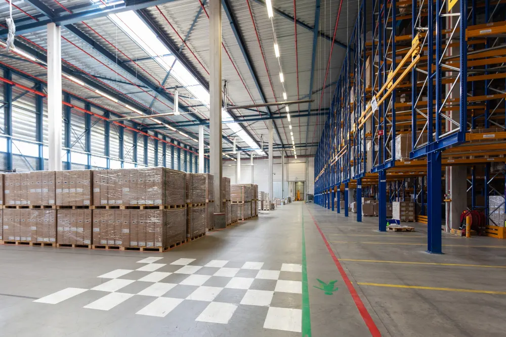 view-of-full-warehouse-with-forklift