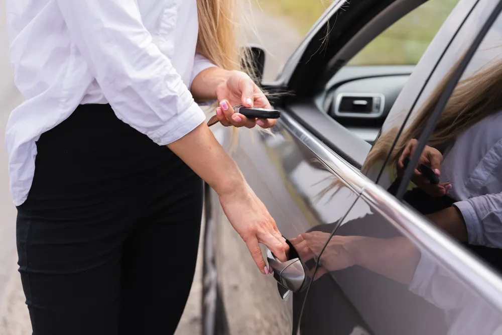 woman-opening-car-door