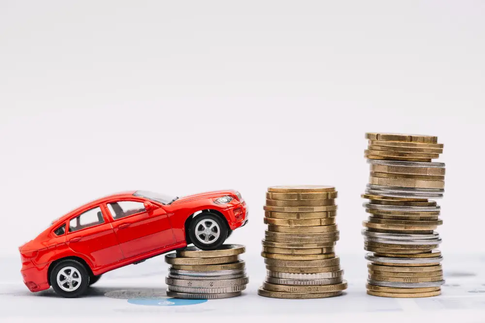 car-toy-go-up-on-stack-of-coins