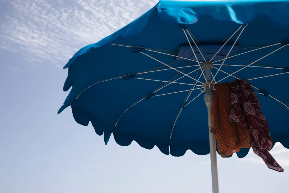 low-angle-close-up-beach-umbrella