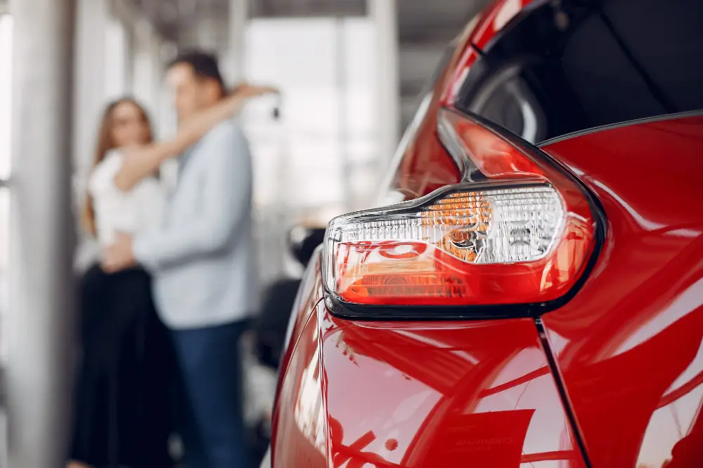 Elegant-family-in-a-car-salon