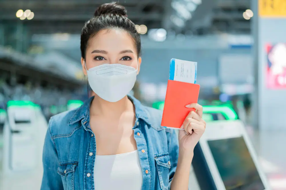 Happiness-smiling-asian-adult-female-showing-passport