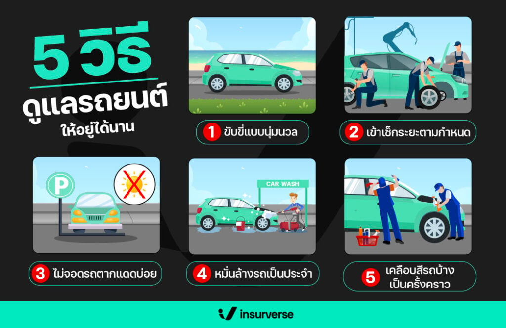 5 วิธีดูแลรถยนต์ให้อยู่ได้นาน