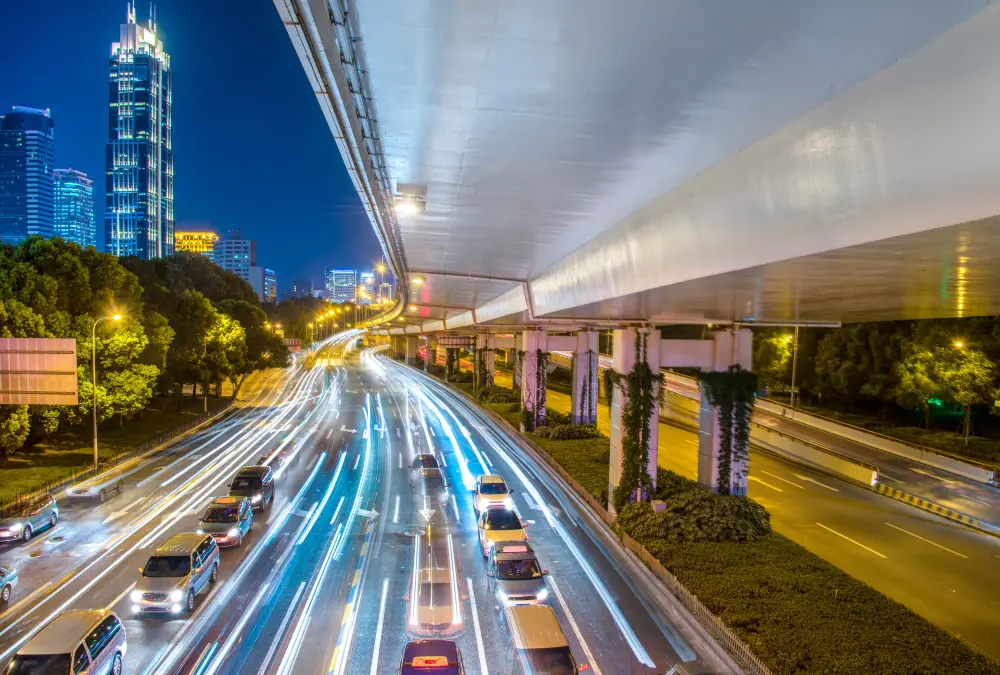 city-view-at-night-with-traffic-light