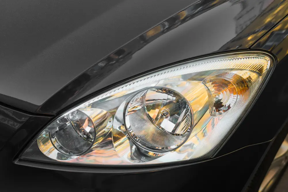 led-headlight-of-black-automobile