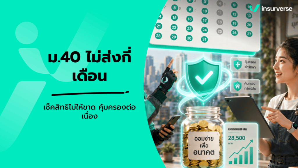 ประกันสังคม มาตรา 40 ไม่ส่งกี่เดือนถึงขาด